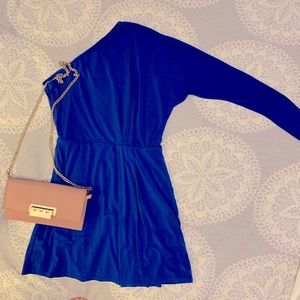 Rachel Zoe Blue One-Shoulder Dress